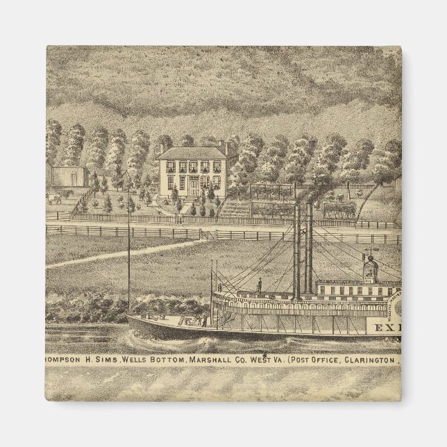 Res från den avlidne Thompson H Sims Magnet (Framsidan)