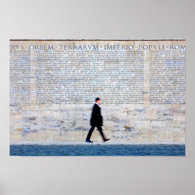 Res Gestae Divi Augusti Poster (Framsidan)