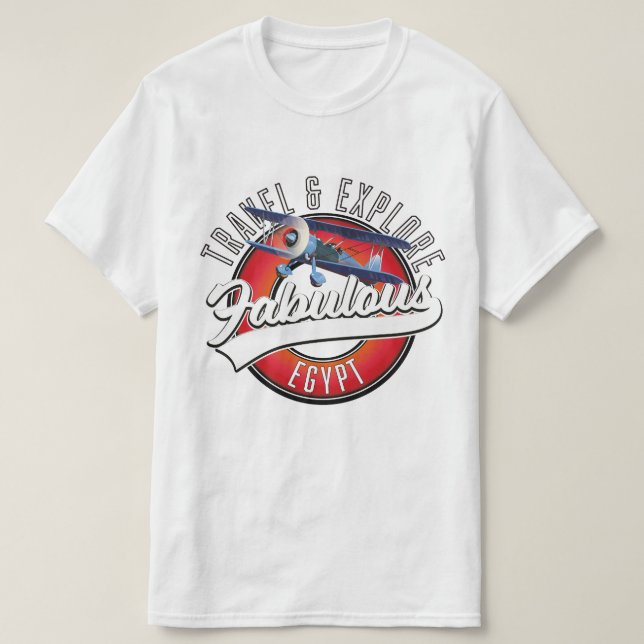 Res logotyp för fantastiska Egypten. T Shirt (Design framsida)