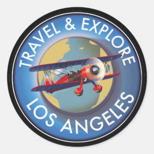 Res logotyp för Los Angeles Runt Klistermärke