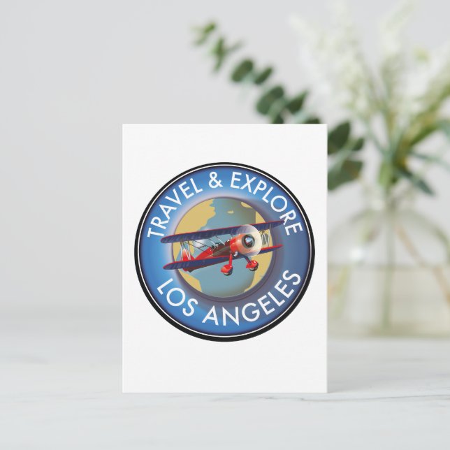 Res logotyp för Los Angeles Vykort (Stående Fram)