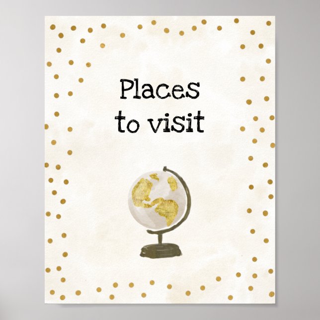 Res tematisk bröllopsfest skylt (Framsidan)