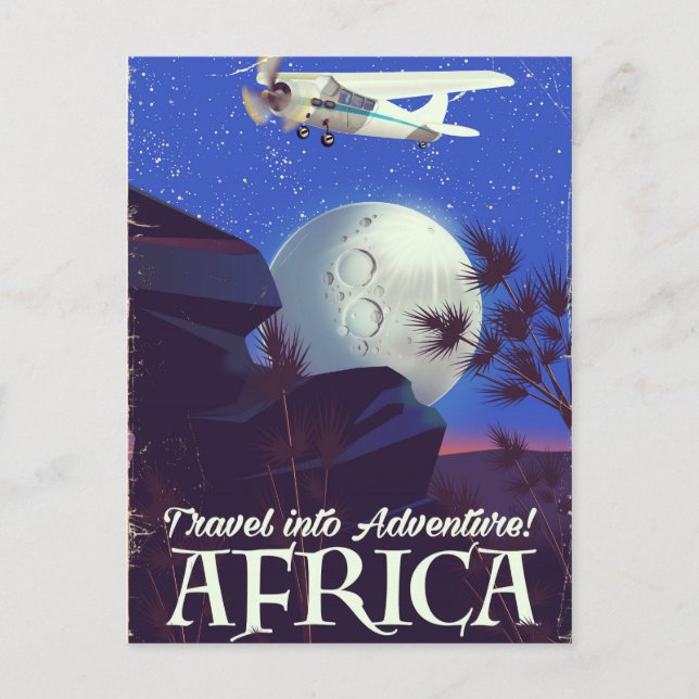 Res till äventyr! Afrika Vykort (Framsida)