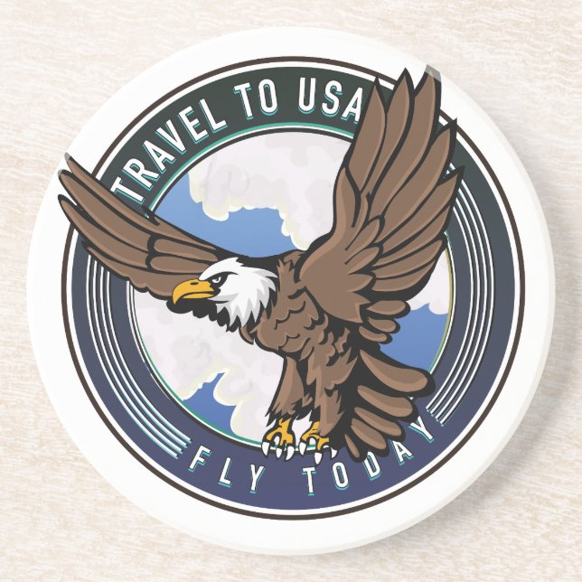 Res till USA Fly idag logotyp Underlägg (Framsidan)
