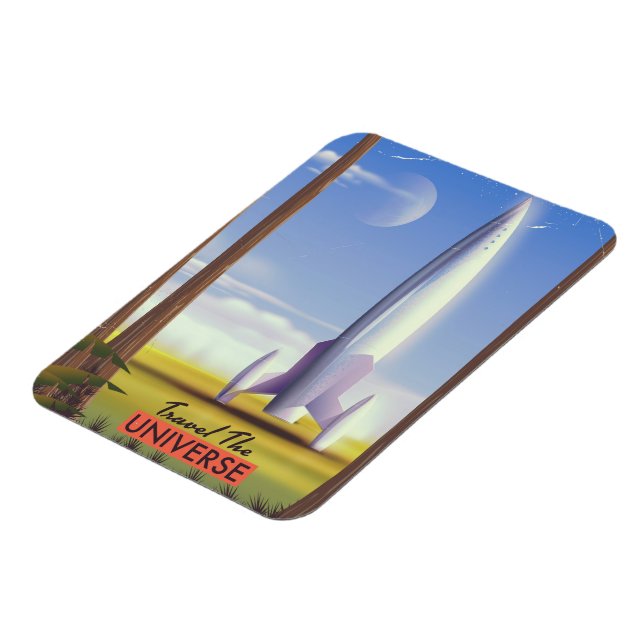 Res universum retro rymdkonst. magnet (Vänstra Sidan)