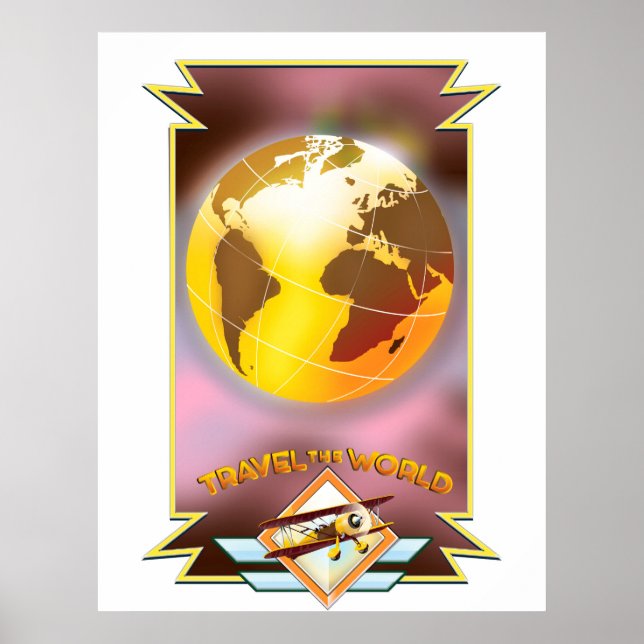 Res världen Golden Globe Poster (Framsidan)