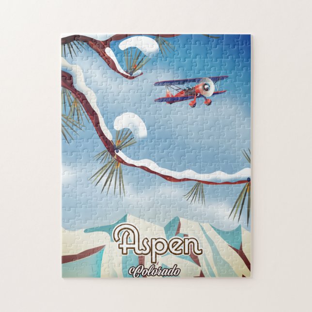 Res världen vintage reseposter pussel (Vertikal)