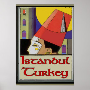 Resa affischen Turkiet, Istanbul Poster