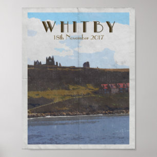 resa affischostkusten whitby yorkshire poster