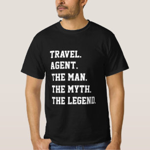 Resa Agent, mannen, myten om det förklarande T-Shi T Shirt