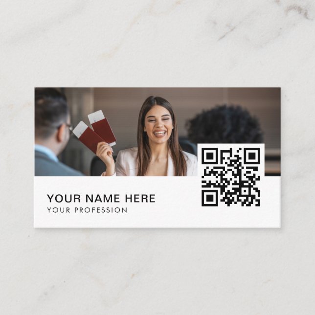 Resa Agent QR-kod Visitkort (Framsida)