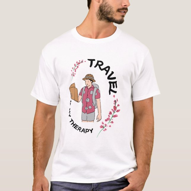 resa är min terapi t shirt (Framsida)
