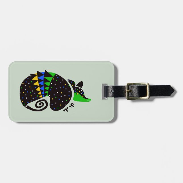 Resa! ARMADILLO - Wildlife warrior - Nature - Bagagebricka (Horisontell Framsida)