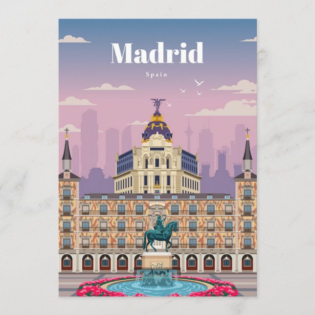 Resa Art Resa till Madrid Spanien Program (Framsida)