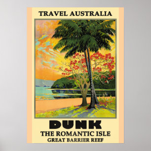 Resa Australien, Dunk Island, Poster
