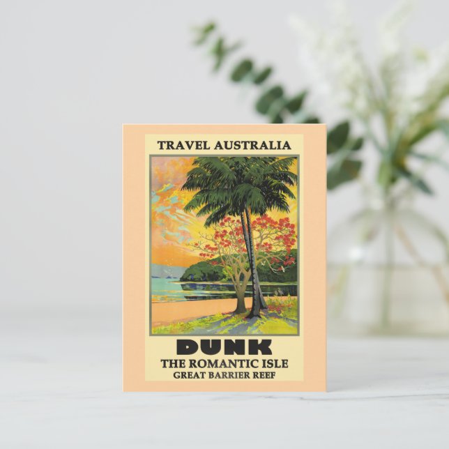 Resa Australien, Dunk Island, Vykort (Stående Fram)