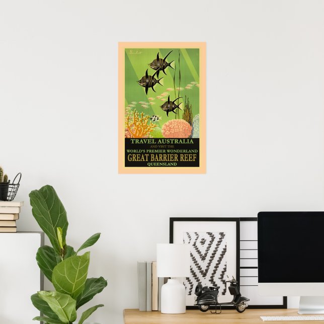 Resa Australien, Great Barrier Reef, Poster (Hemmakontoret)