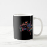 Resa Australien Karta Sydney Australian Vacation S Kaffemugg<br><div class="desc">Resa Australien Karta Sydney Australian Vacation Souvenir Tee 1</div>