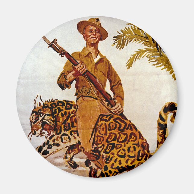 Resa? Äventyr? Gå med marinerna! Magnet (Framsidan)