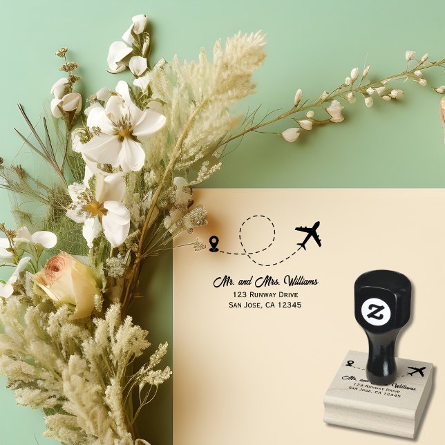 Resa Bröllop två flygplan gör hjärtat modernt Stämpel (Skapare uppladdad)