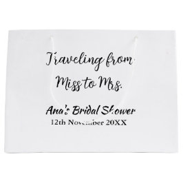 Resa bröllopsdusch lägg till namn datum miss till 