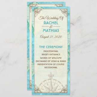 Resa Bröllopsprogram Inbjudningar