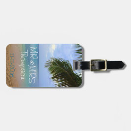 Resa bröllopsresa | Herr & Fru för | bagagemärkre Bagagebricka