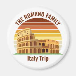 Resa Colosseum Sunset Anpassningsbar, Roms Italien Magnet