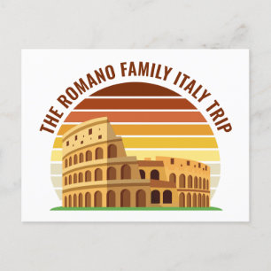 Resa Colosseum Sunset Anpassningsbar, Roms Italien Vykort