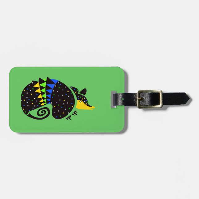 Resa - Coola ARMADILLO - Natur - Grönt Bagagebricka (Horisontell Framsida)