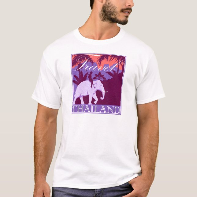 Resa den Thailand vitelefanten T-shirt (Framsida)