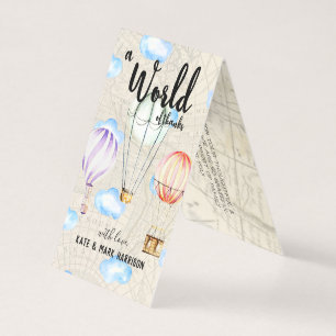 Resa den Themed tackkortet för baby shower   Kort