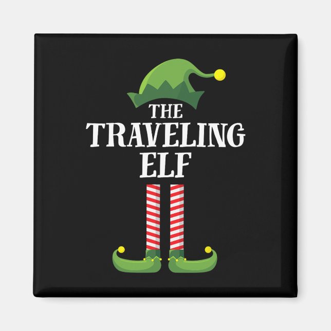 Resa Elf Matching Family Group - juldel Magnet (Framsidan)