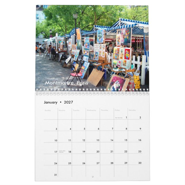 Resa Europa Kalender (Jan 2027)