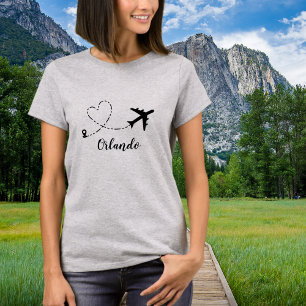 Resa Familj Semester Flygplan & Anpassad Plats T Shirt