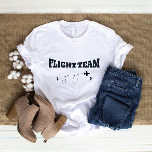Resa Familj Semester Svart Flyg Lag Flygplan T Shirt