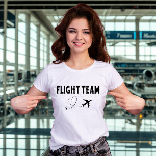 Resa Familj Semester Svart Flyg Lag Flygplan T Shirt