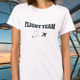 Resa Familj Semester Svart Flyg Lag Flygplan T Shirt