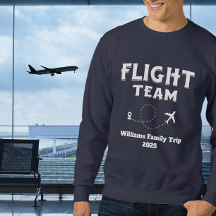 Resa Flyg Team Familjesemester Systerbröllop Lång Ärmad Tröja