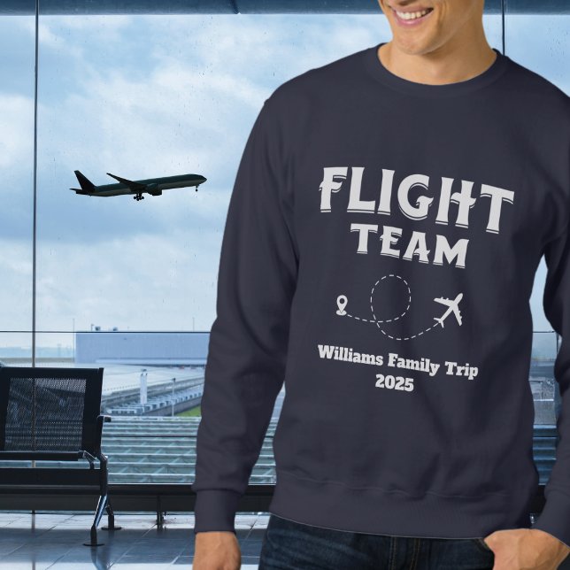 Resa Flyg Team Familjesemester Systerbröllop Lång Ärmad Tröja (Skapare uppladdad)