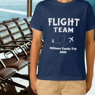 Resa Flyg Team Familjesemester Systerbröllop T Shirt