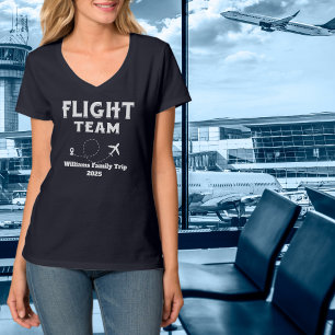 Resa Flyg Team Familjesemester Systerbröllop T Shirt