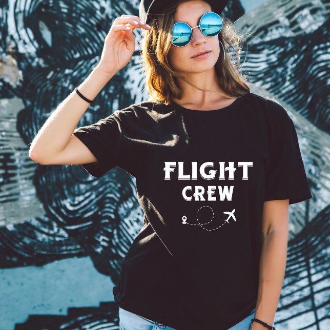 Resa Flygbesättning Flygplan Flygning Modern Semes T Shirt (Skapare uppladdad)