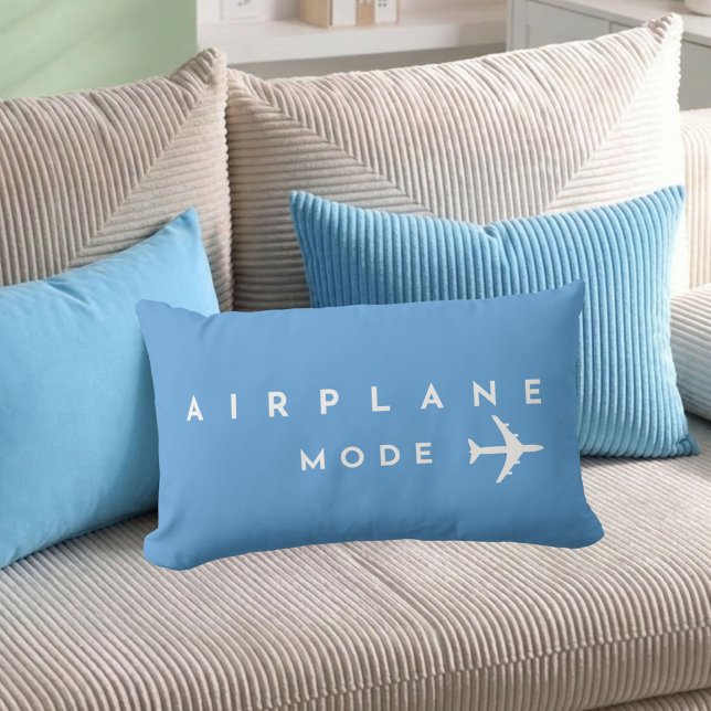 Resa Flygplansläge Minimalistisk Modern Flyg  Lumbarkudde (Skapare uppladdad)