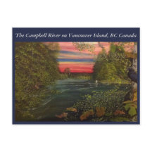 Resa för Campbell flodfiske på den Vancouver