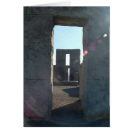 Resa för Columbia klyftaväg - Stonehenge Hälsningskort