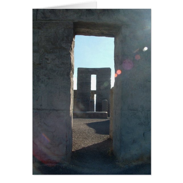 Resa för Columbia klyftaväg - Stonehenge Hälsningskort (Framsidan)