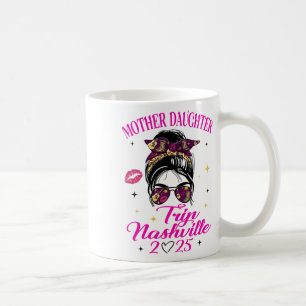 Resa för mamma och dotter Nashville 2025 Tjej-seme Kaffemugg