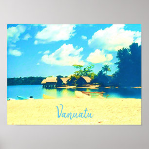 Resa för tropiska öparadis i Vanuatu Poster