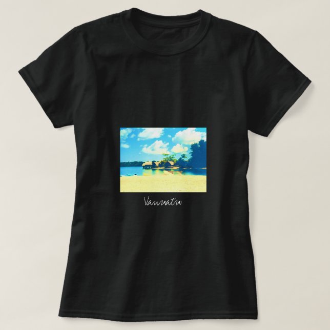 Resa för tropiska öparadis i Vanuatu T Shirt (Design framsida)
